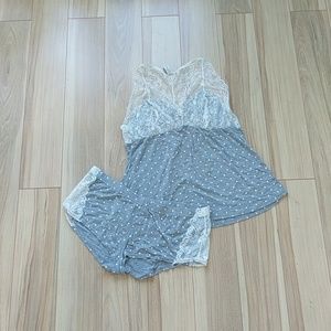 Sexy lace pokla dot pajamas